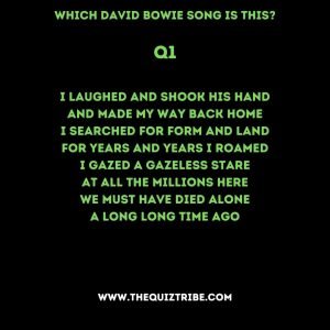david bowie quiz