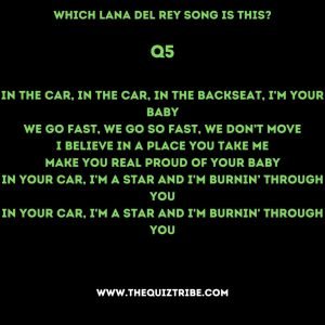 lana del rey quiz trivia