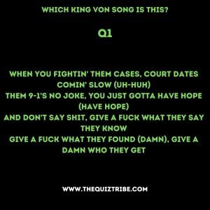 guess the king von song