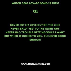 demi lovato quiz