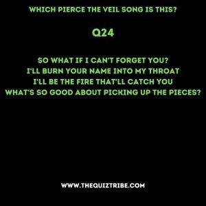 Which Pierce The Veil Song Is This? - The Quiz Tribe
