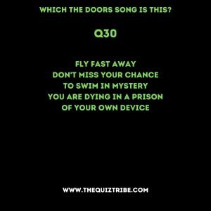 Which The Doors Lyrics Song Is This The Quiz Tribe   30 47 300x300 