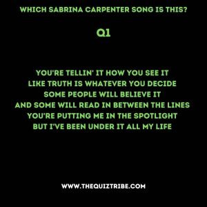 Sabrina Carpenter quiz