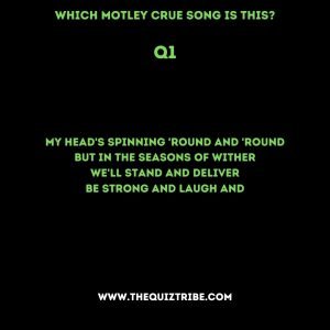 Motley Crue quiz