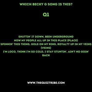 Becky G quiz